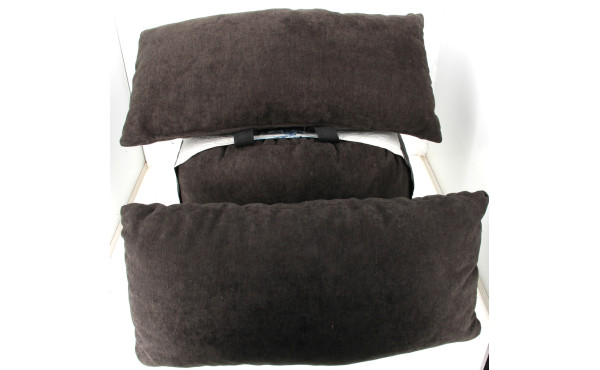 5 coussins bruns