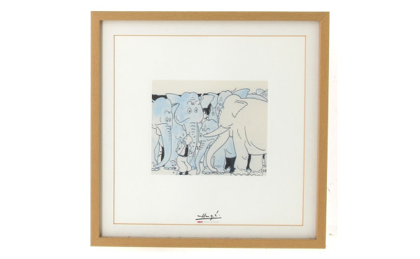 TINTIN - "Les cigares du pharaon", tiré 