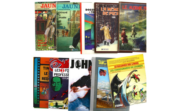 16 BD rigides diverses dont quelques sér