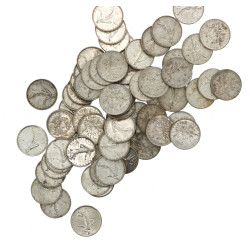 1962 - Lot de 72 pièces de 5 francs arge