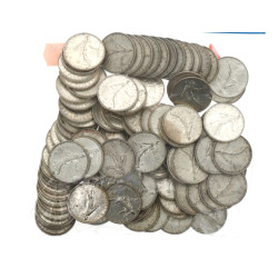 1963 - Lot de 103 pièces de 5 francs arg