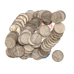 1964 - Lot de 69 pièces de 5 francs arge