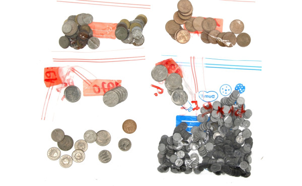 France - Vrac de monnaie en métal Xxème 