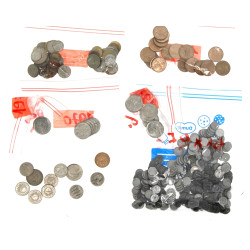 France - Vrac de monnaie en métal Xxème 