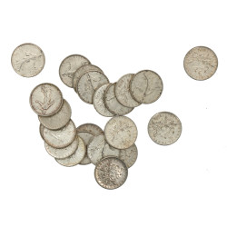 1961 - Lot de 22 pièces de 5 francs arge