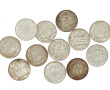 Lot de 12 pièces de 10 francs argent