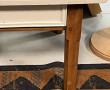 Table basse en bois fruitier en partie r