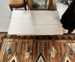 Table basse en bois fruitier en partie r