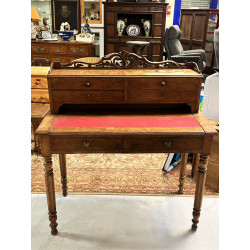 Petit bureau à gradin en bois et plateau