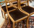 Suite de 4 chaises en merisier, assise v
