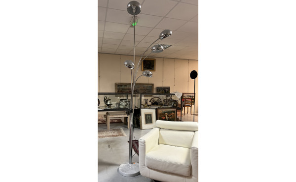 Lampadaire déporté à 5 bras de lumière, 