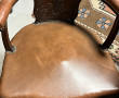 Fauteuil de bureau XIXème en acajou, dos