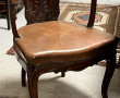 Fauteuil de bureau XIXème en acajou, dos