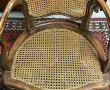 Fauteuil en bois naturel et cannage, épo