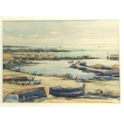 LOSSE (Xxe) "Barques échouées, Bretagne"