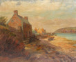 F.GODEFROY (XIXè-Xxè) "Marine au Conquet