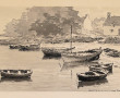 TRANNOD (Xxème) "Barques au mouillage à 