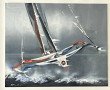 Victor SPAHN (1949) "Trimaran en mer", t
