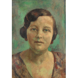 LESAGE (Xxème) "Portrait de femme", huil