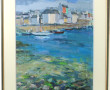 Ecole francaise Xxe "Bateaux au port", h