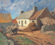 Pierre PLOUHINEC (1907-1984) "Ferme bret