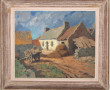 Pierre PLOUHINEC (1907-1984) "Ferme bret