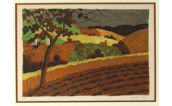 André EVEN (1918-1996) 'Paysage vallonn
