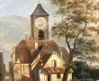 Ecole XIXème "Scène de campagne animée, 