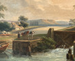 Ecole XIXème "Scène de campagne animée, 