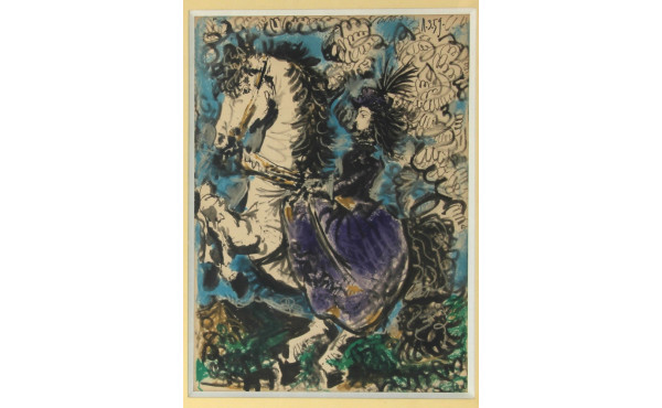 D'après PICASSO "La cavalière", tirage e
