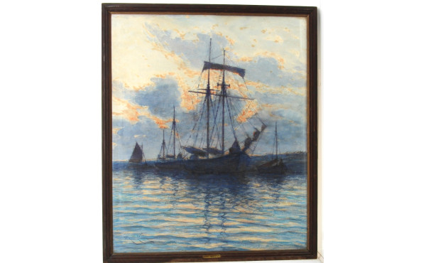Charles MOOTZ (1889-1944) "Marine au cou