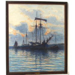 Charles MOOTZ (1889-1944) "Marine au cou