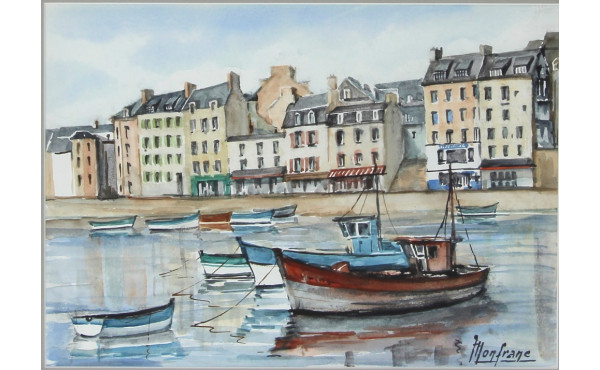 MONFRANC (Xxe) "Le port de Douarnenez", 