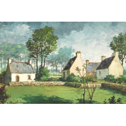 Laurent HOUEL (Xxème) "Maisons bretonnes