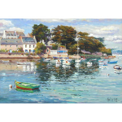 Henri LE GOFF "Le port de Saint-Marine" 