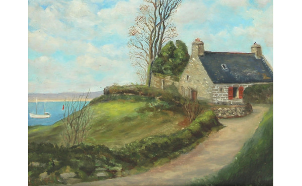 LE COSSEC (Xxe) "Maison bretonne en bord