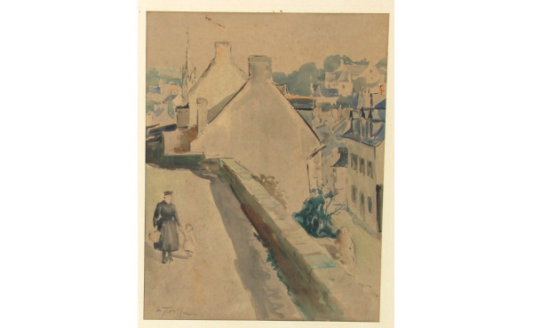 Jean-Louis LE TOULLEC (1908-1999) "Rue a