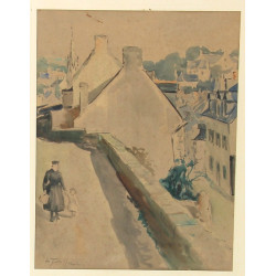 Jean-Louis LE TOULLEC (1908-1999) "Rue a