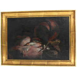 Ecole Xxème "Nature morte aux poissons",