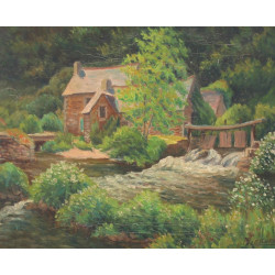 M.LESCURE (Xxème) "Le Moulin Neuf, le bo