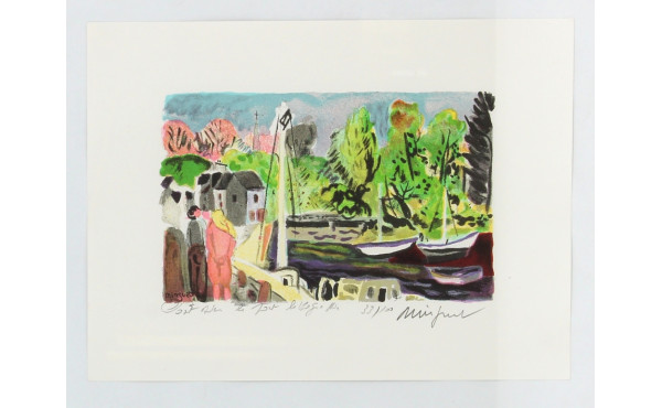 Alexandre MINGUET (1937-1996) "Pont-Aven