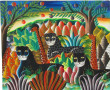 Ecole Haîtienne (Xxème) "Animaux dans un