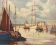 J.DELAUNAY (Ecole Bretonne Xxème) "Batea