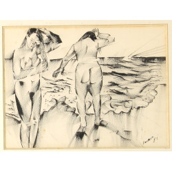 Marcel GONZALEZ (1928-2001) "Baigneuses"