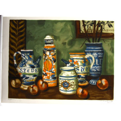 Lot de 4 lithographies : 1) Marko STUPAR