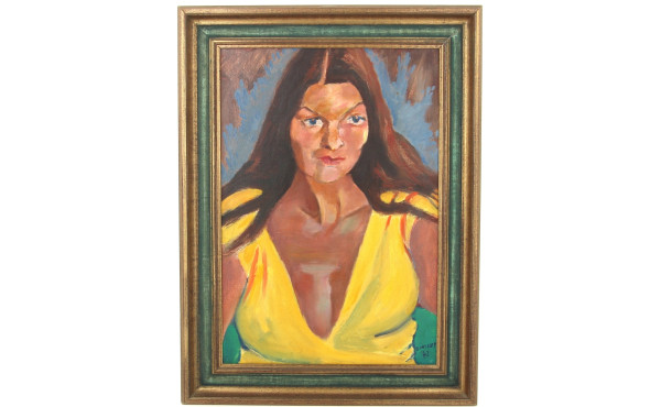 Marcel GONZALEZ (1928-2001) "Portrait de