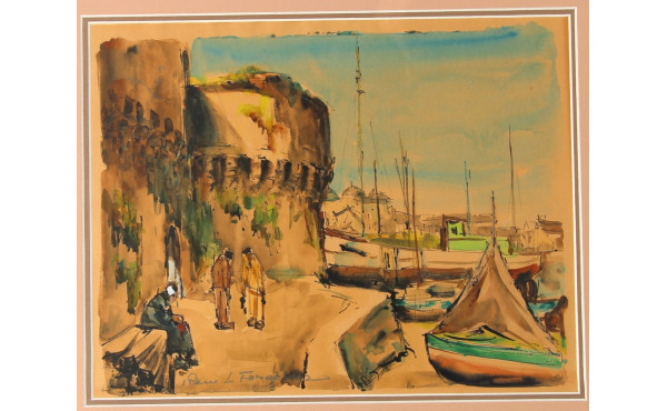René LE FORESTIER (1903-1972) "La porte 