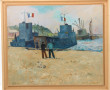 Jean LACHAUD (1882-1952) "Bateaux améric