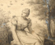 Ecole Française XIXème "Jeune fille à la