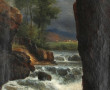 Ecole Française XIXème "Paysage à la riv